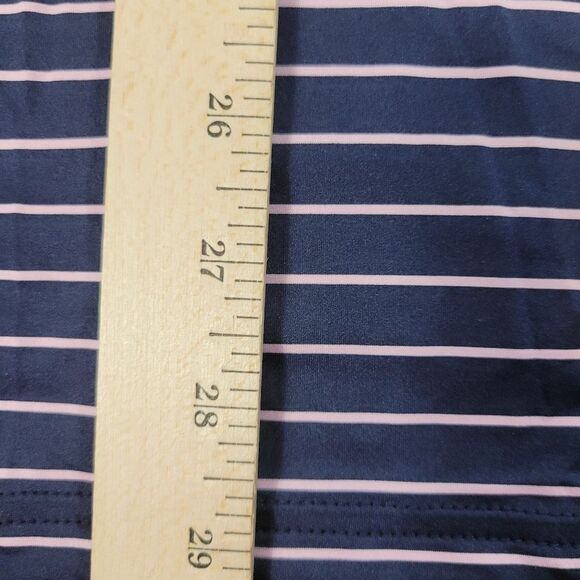 Ralph Lauren RLX Mens Golf Polo Shirt Size M Blue Pink Stripped LACC Club - Picture 12 of 12